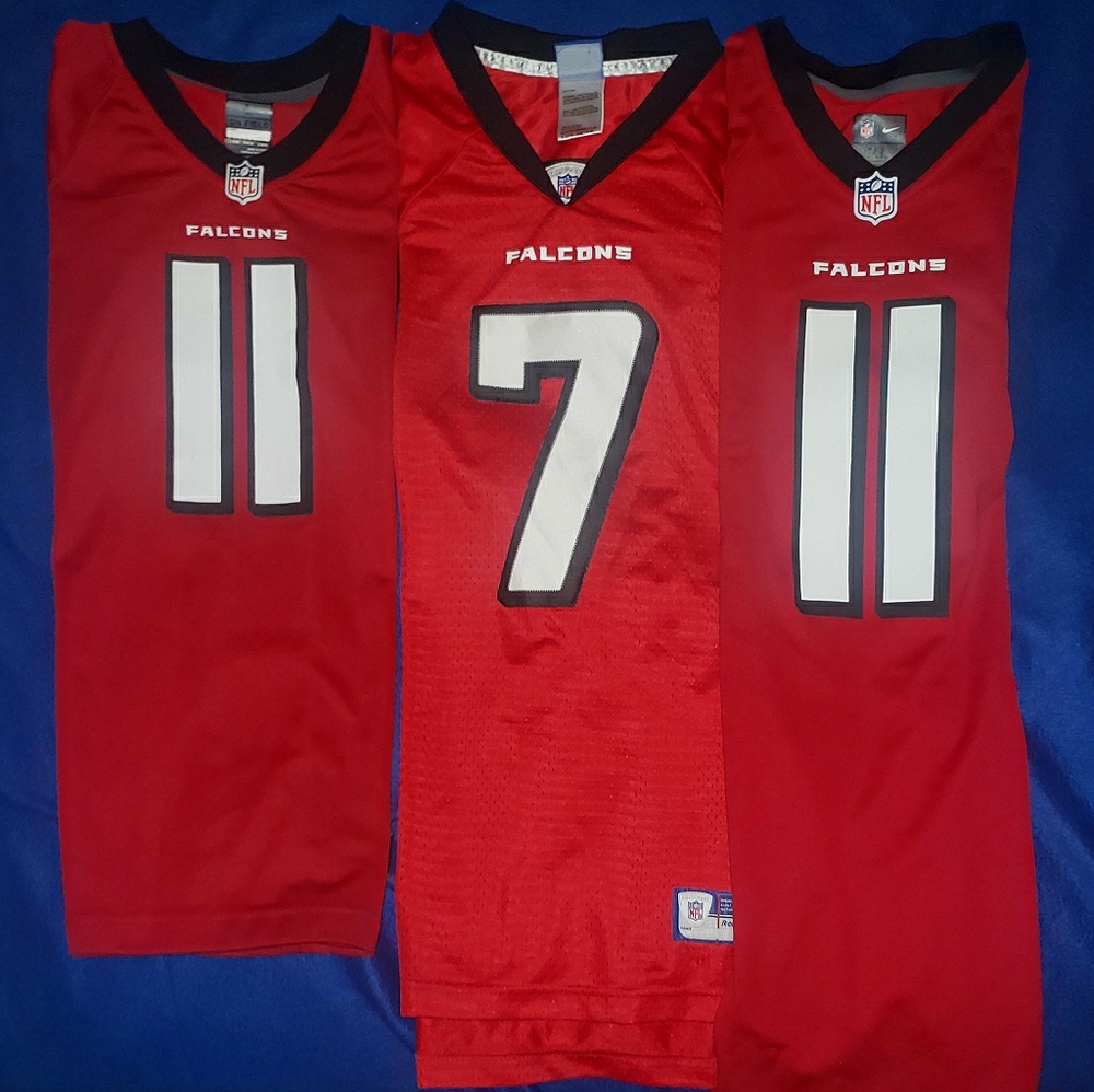 3 NFL Falcons jerseys/shirts Redbook